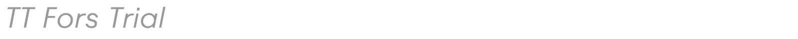 TT Fors font preview